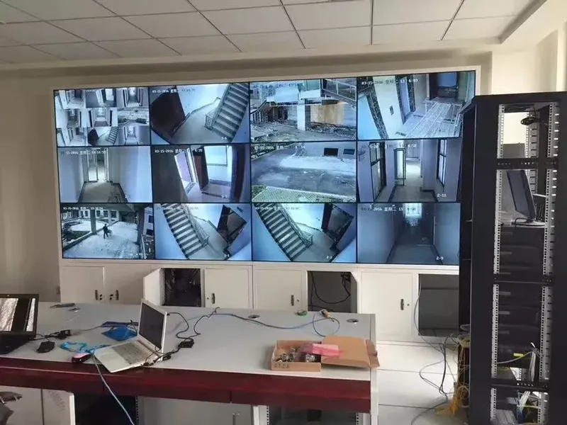 某施工现场液晶拼接屏监控与监控系统